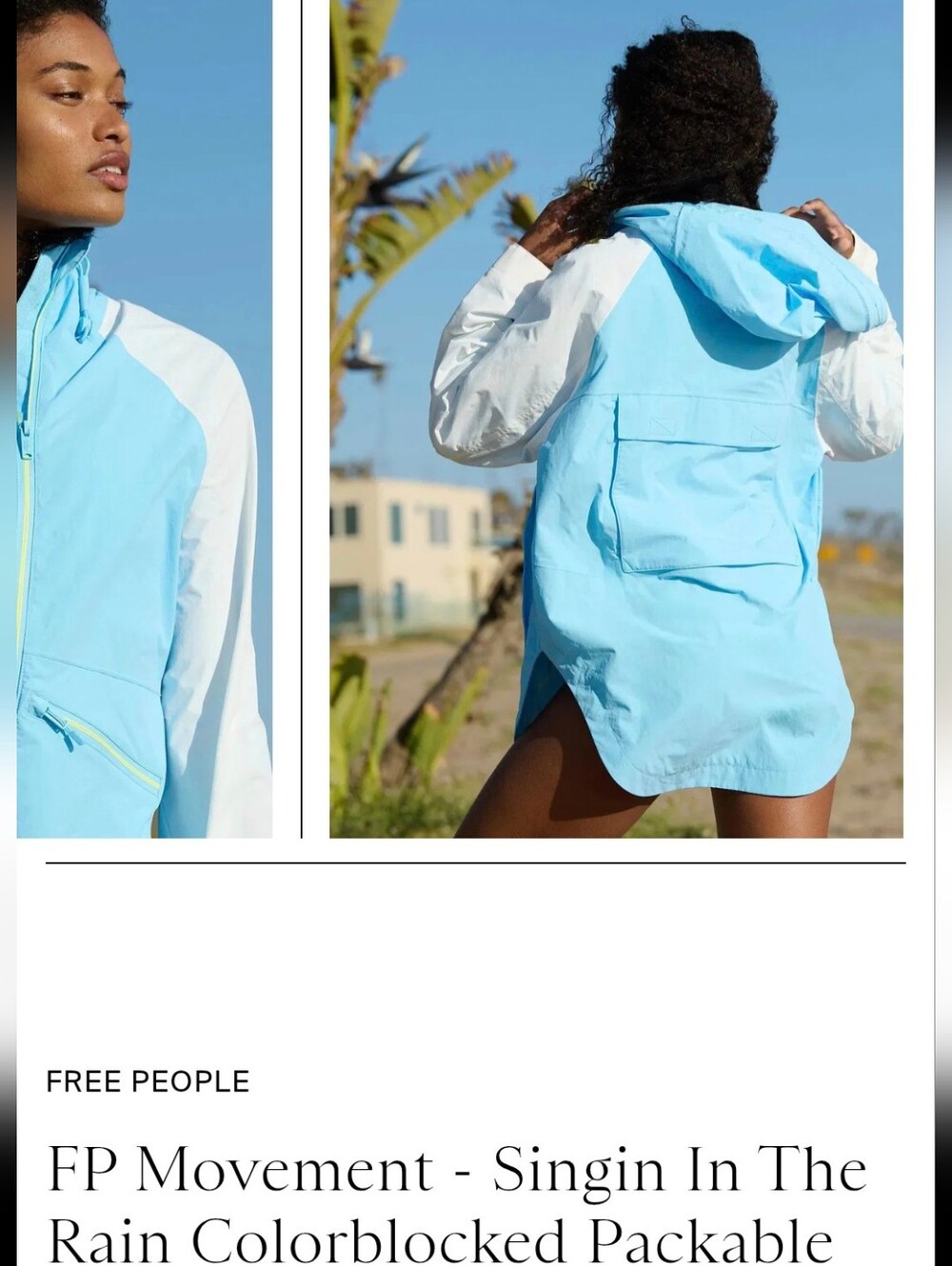 FP MOVEMENT - Singin' In The Rain, Colorblocked Packable Jacket - Picture 3 of 6
